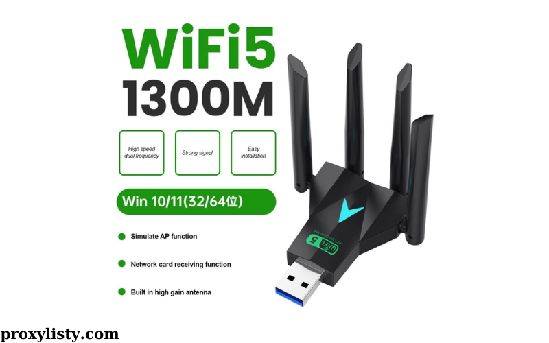 Bộ Chuyển Đổi Wifi USB 1300Mbps Giải Pháp Kết Nối (1)