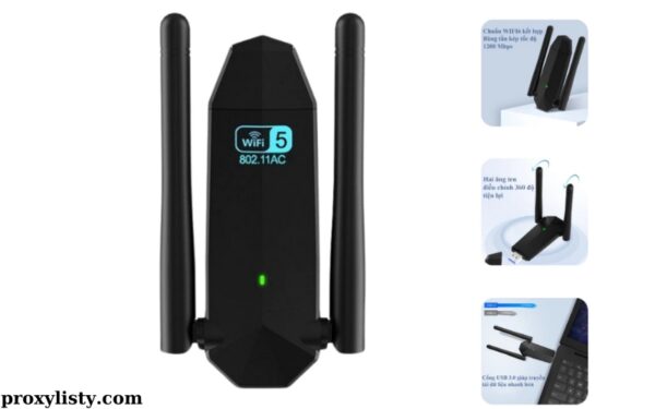 USB Wifi Cho PC Giải Pháp Kết Nối Tối Ưu Với Tốc Độ 1300Mbps (2)